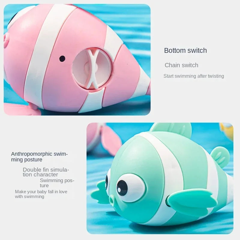 Wind Up Bath Toy Fish | Floating Swimming Toy for Toddlers