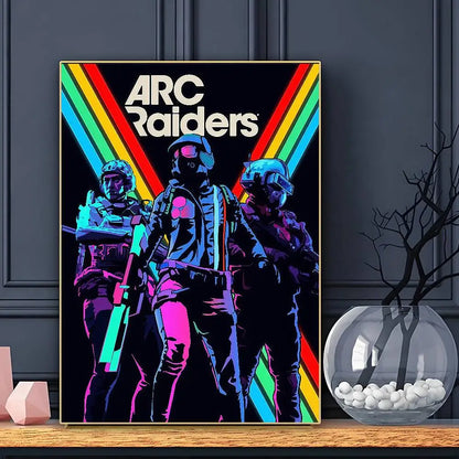 A-Arc R-Raiders Affiche de Jeu Art HD Adhésif Mural Imperméable Décoration Maison Salon Bar