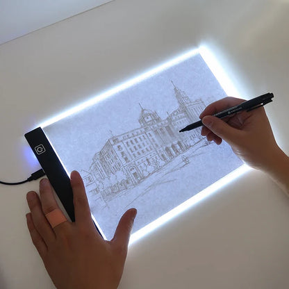 A5 LED Drawing Copy Pad Dimmable Light Board Adjustable Art Tablet Educational Toy