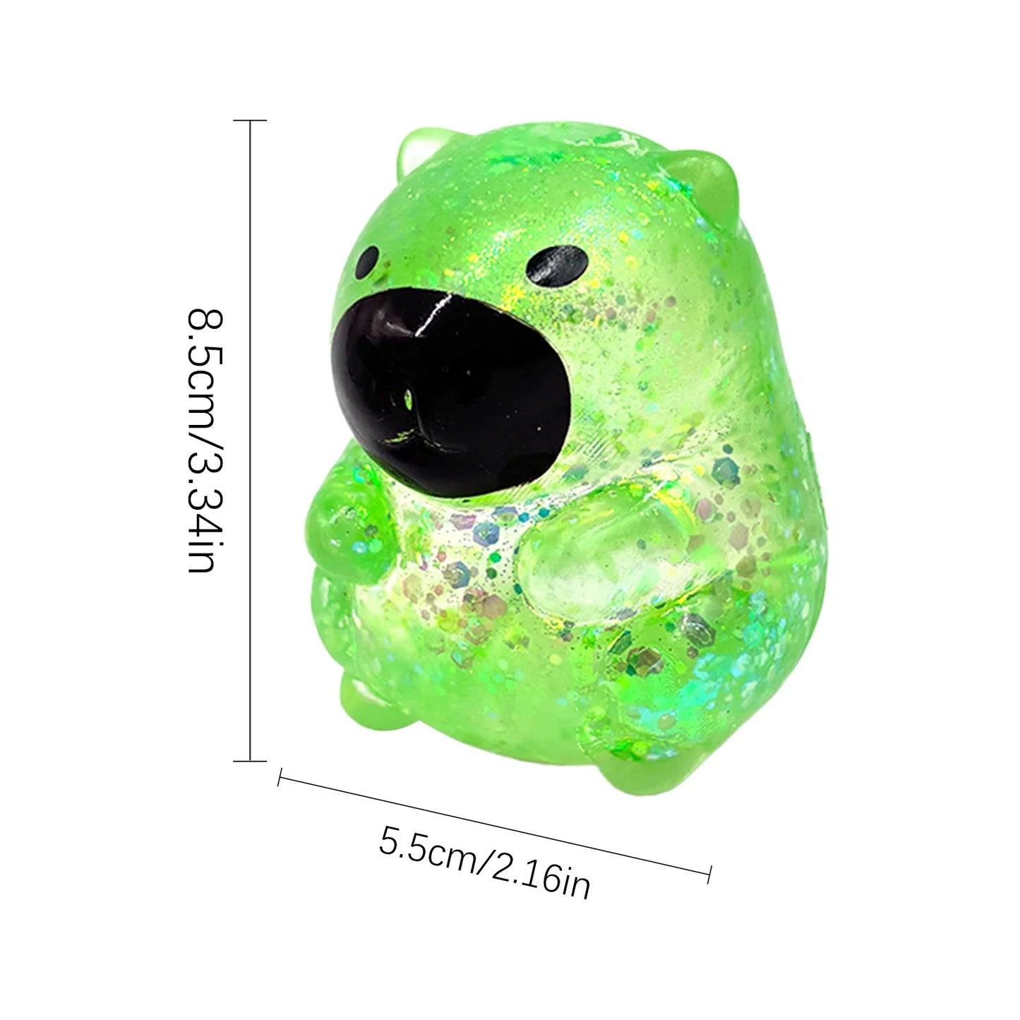 Maltose Cube Stress Squeeze Toy | Slow Rebound Polar Light Colorful TPR Block