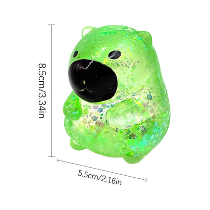 Maltose Cube Stress Squeeze Toy | Slow Rebound Polar Light Colorful TPR Block