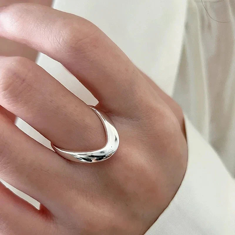 VENTFILLE 925 Sterling Silver Flower Lace Ring | Korean Fashion Adjustable CZ Ring