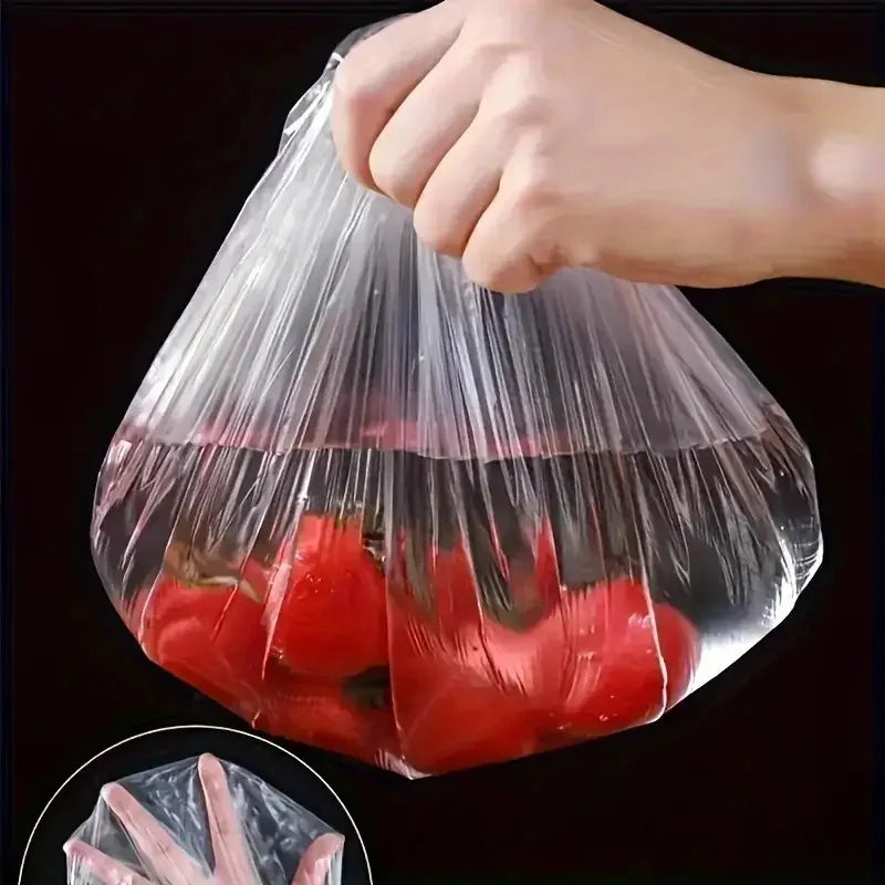 Lot de 100 Couvre-Plats Élastiques Transparents Réutilisables – Couvercles Extensibles en Plastique pour Bols et Assiettes – Hermétiques – Sans Odeur – L'Alternative Parfaite