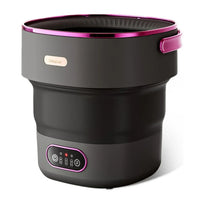 Portable 13L Mini Washing Machine Foldable with Spin Basket 4 Modes for Baby Clothes