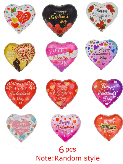 Love Heart Bear Balloon with Stand | Valentine's Day Decor