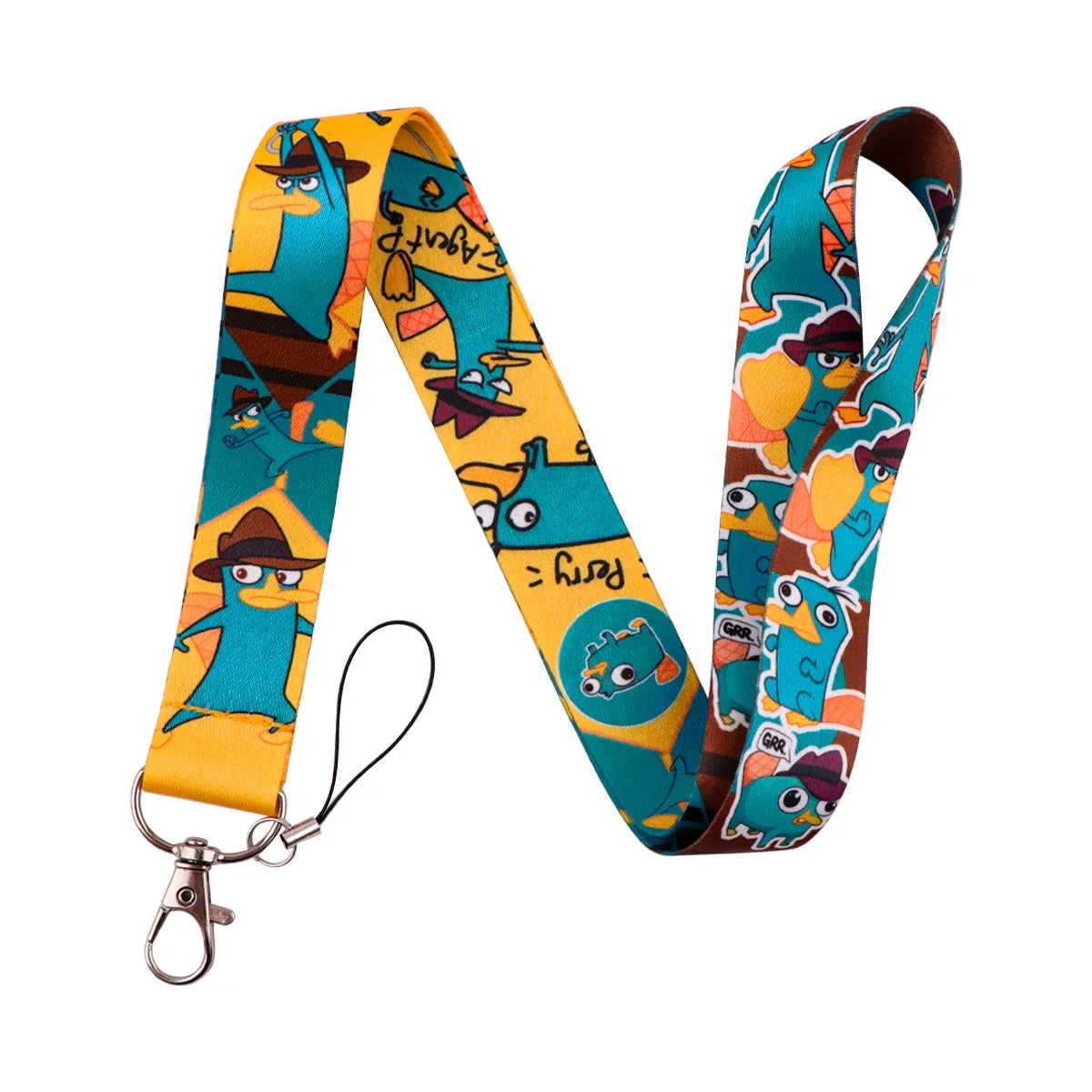 Cartoon Animal Keychain Lanyard | Anti-Lost Rope Strap for Keys