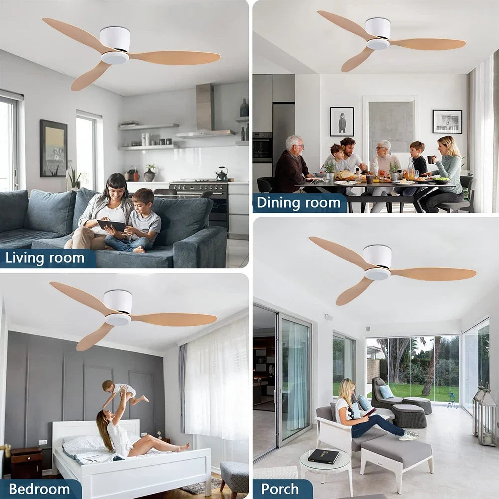 42/52 Inch Ceiling Fan 6-Speed DC Motor Remote Control