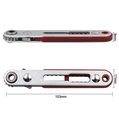 Mini Ratchet Wrench Set with Hex and Torx Bits | 1/4 Square Drive Socket Tool