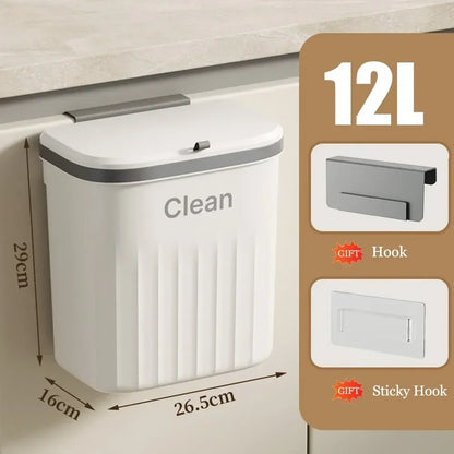 Wall-Mounted Kitchen Trash Can