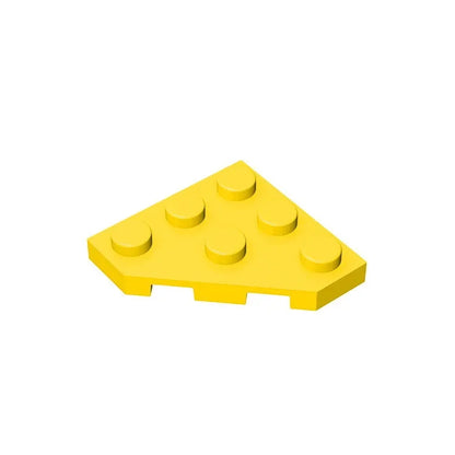 Gobricks GDS-556 Wedge Plate 3 x 3 Cut Corner | Compatible Building Block for DIY