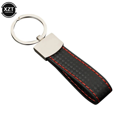 WYMECT Leather Car Keychain | Stylish Key Ring for Audi VW BMW
