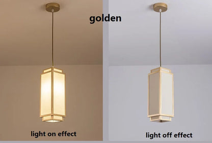 Nouveaux pendentifs chinois pour salon, salle à manger, allée, entrée, luminaires en tissu pour plafonnier moderne