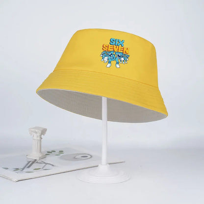 Pixel Robot Fisherman Hat for Kids | Digital Cartoon Sun Hat