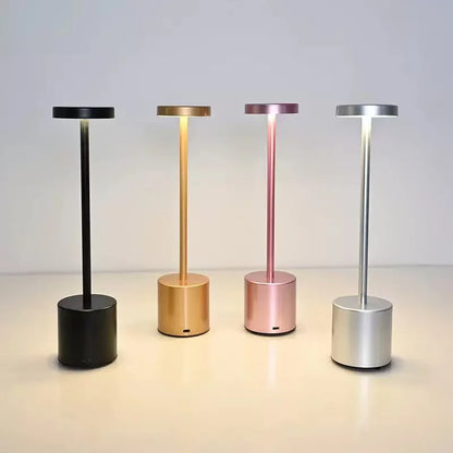 Cordless LED Table Lamp Dimmable Touch Night Light for Bar Restaurant Ambient Decor