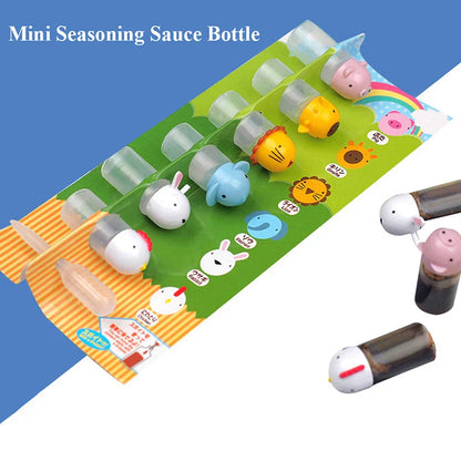 Mini Sauce Bottle Set | Portable Ketchup and Dressing Containers for Bento