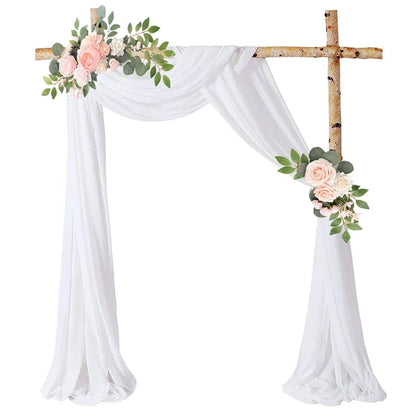Wedding Arch Drape Chiffon Fabric Draping Curtain Drapery Wedding Birthday Party Decor Draping Ceremony Reception Hanging Decor