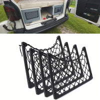 1 étagère de rangement grand format en filet élastique – Filet organisateur de magazines de voiture pour véhicules, camping-cars et bateaux