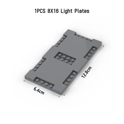 City Road Street Baseplate Building Blocks | Pedestrian Crossing Base Compatible with Major Brands