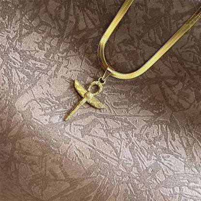 Stainless Steel Jesus Cross Necklace | Christian Pendant Jewelry for Men and Women