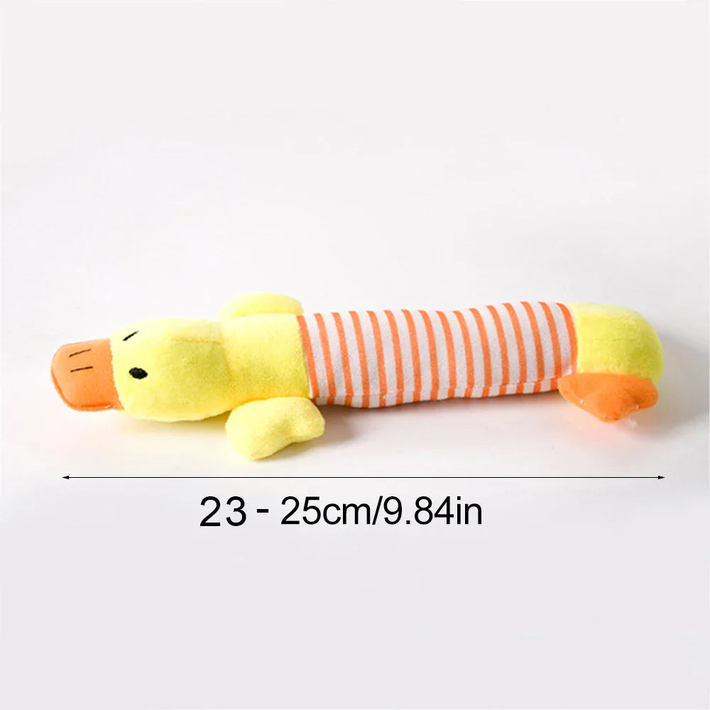 Soft Fleece Squeaky Dog Toy | Gentle Plush Toy for Small and Medium Dogs