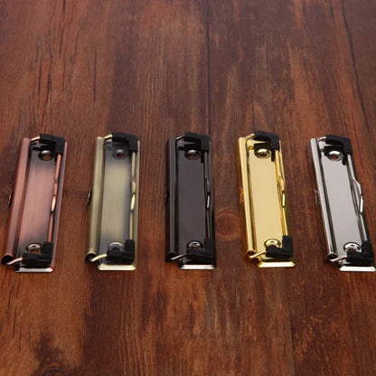 2PCS Metal Clipboard Clip File Folder Clips Binder Clips with Screws Paper Storage Organizer School Supplies Office Stationary