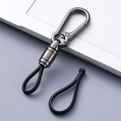 Metal Keychain for Men | Premium Anti-Lost Car Key Ring with Belt Clip