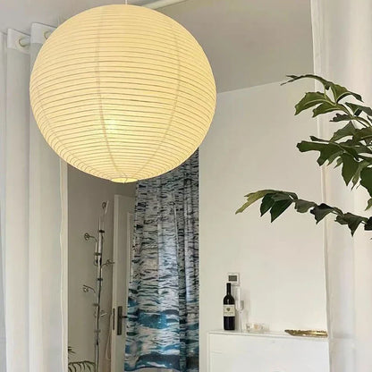 Japanese Noguchi Paper Lantern Pendant Light Sphere Ceiling Lamp for Home Décor