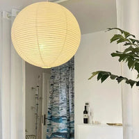 Japanese Noguchi Paper Lantern Pendant Light Sphere Ceiling Lamp for Home Décor