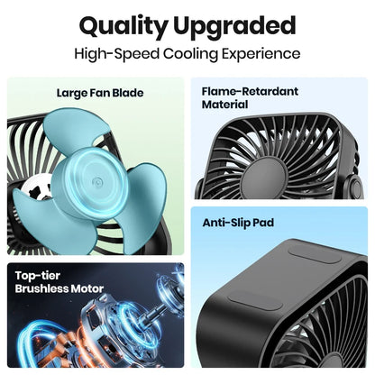 Portable Hand Fan | Mini Handheld USB Fan with Efficient Airflow | Perfect for Travel and Desk Use
