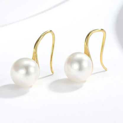 Freshwater Pearl Stud Earrings 8-9mm | AAAA Grade Round Pearl Jewelry for Women