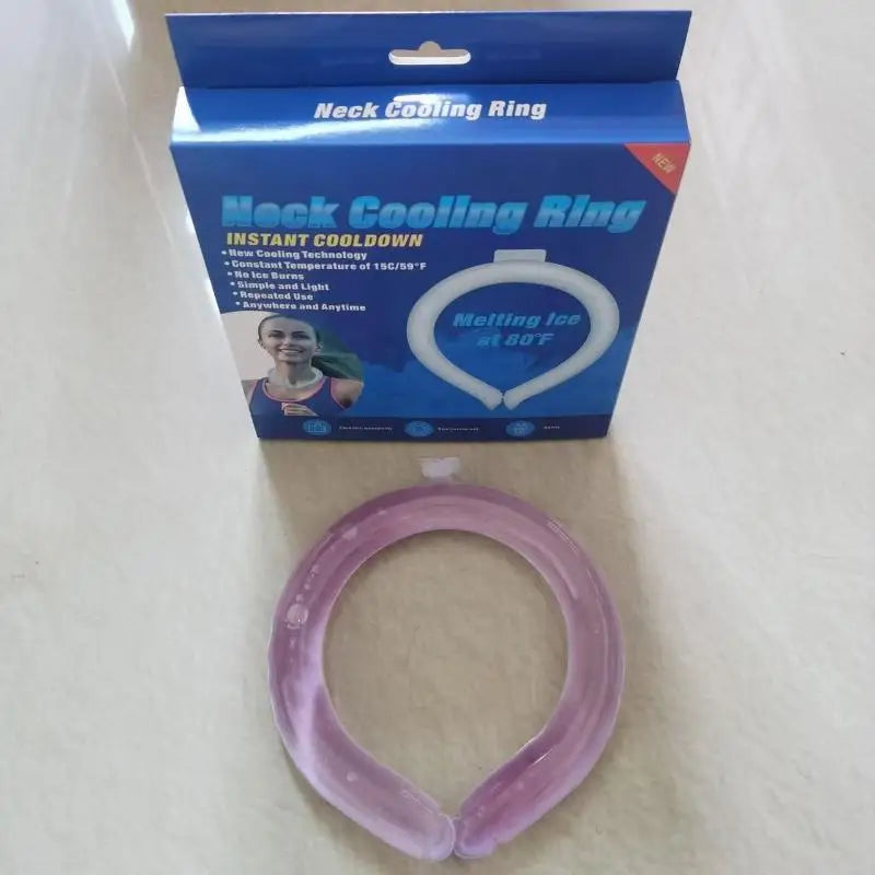 Outdoor Summer Neck Cooling Tube | Reusable Ice Ring for Hiking, Cycling, and Fishing