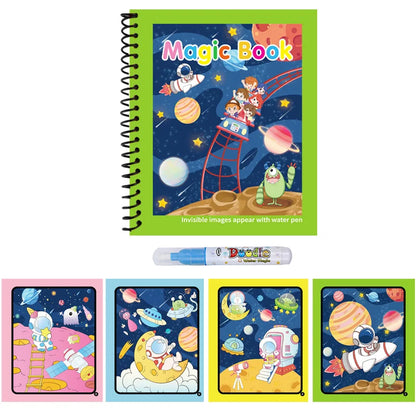 Reusable Water Drawing Book for Kids | Mess-Free Magic Coloring Pad