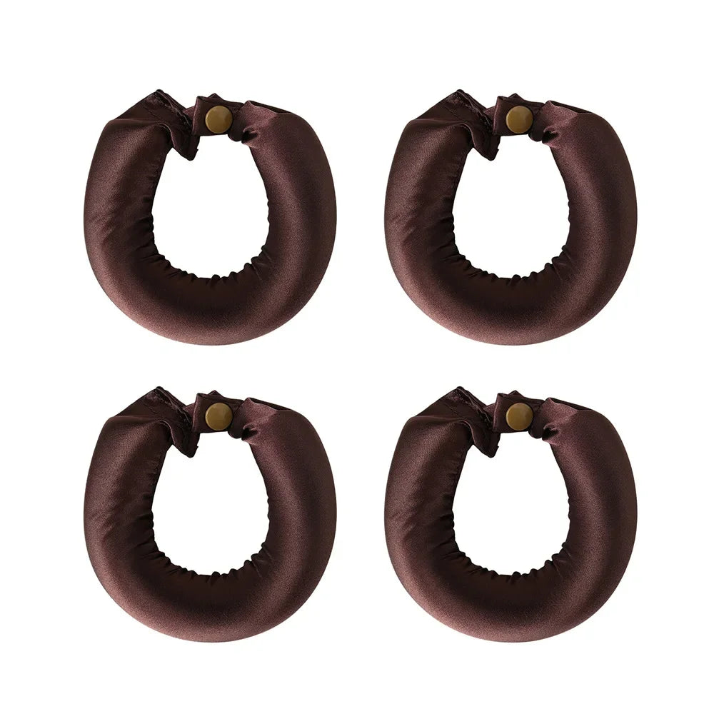 Bigoudis Sans Chaleur Bandeau Satiné Tige à Friser Sans Chaleur Boucles de Soie Bigoudis Paresseux Rouleaux à Cheveux Doux à Dormir Outils de Coiffage