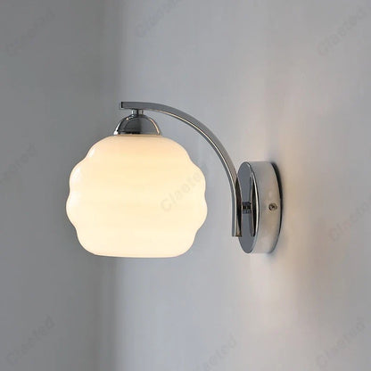 Applique murale LED Rétro Verre pour Salon Couloir Chambre Chevet Éclairage Décoratif E27