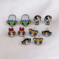 Cute Animal Stud Earrings for Women | Stainless Steel Pierced Jewelry