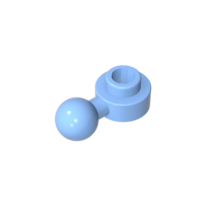 Gobricks GDS-1500 Hinged Plate 1x1 with Ball Head | Compatible Building Brick