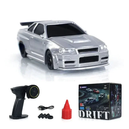 Mini RC Drift Car 1:43 Scale 4WD Remote Control Racing Vehicle Toy