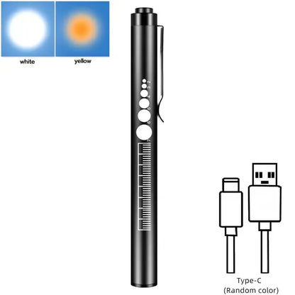 Mini Portable Penlight LED Flashlight | USB Rechargeable Medical and Outdoor Torch