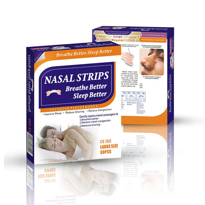Anti-Snoring Nasal Strips | 30 Patches for Better Breathing and Restful Sleep