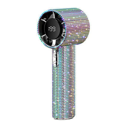 Portable Hand Fan High-Speed Turbo Misting Fan with Rechargeable Design