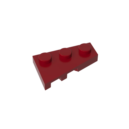 Gobricks GDS-547 Wedge Plate 3 x 2 Right | Compatible Building Block for DIY Creations