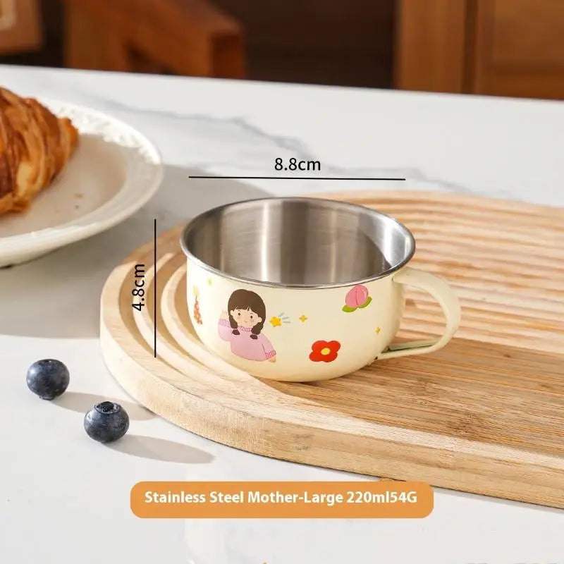 80/220ml Stainless Steel Kids Water Cup | Anti-Scalding Mini Mug