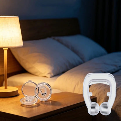 Portable Anti-Snore Nose Clips 6 Pack | Physical Nasal Dilator for Better Sleep