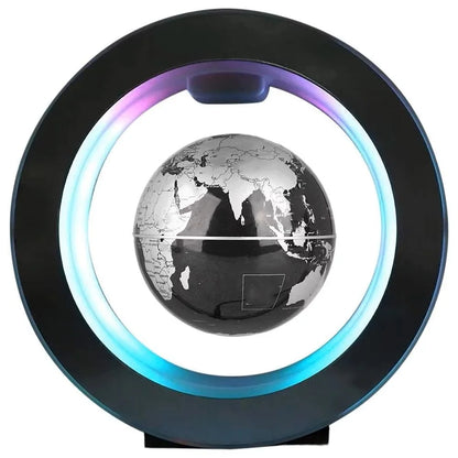 Floating Levitating Globe Lamp LED Magnetic Rotating World Map Bedside Desk Light