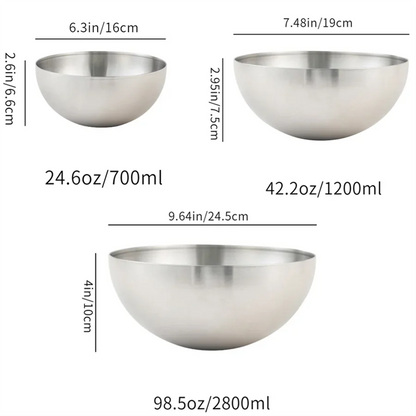 Bol à salade de fruits et légumes coréen en acier inoxydable avec bol à riz, bol à nouilles froides, bol à nouilles instantanées, bol de mélange à froid