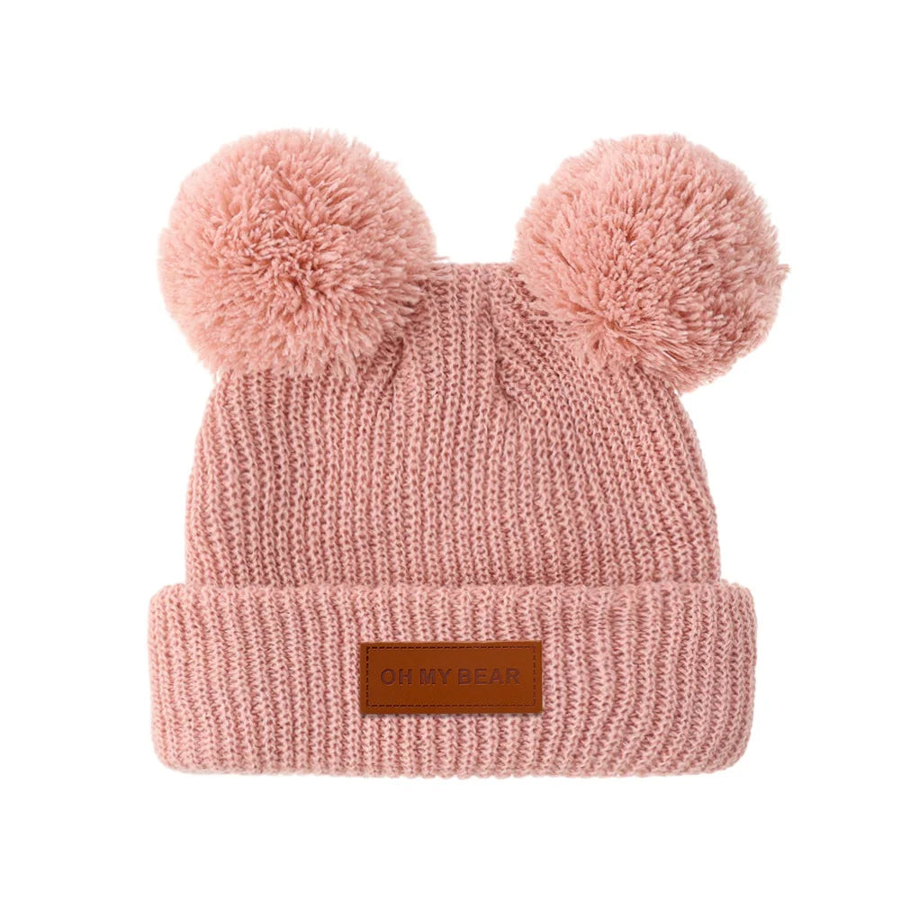 Solid Knit Baby Beanie | Unisex Infant Hat for Fall and Winter