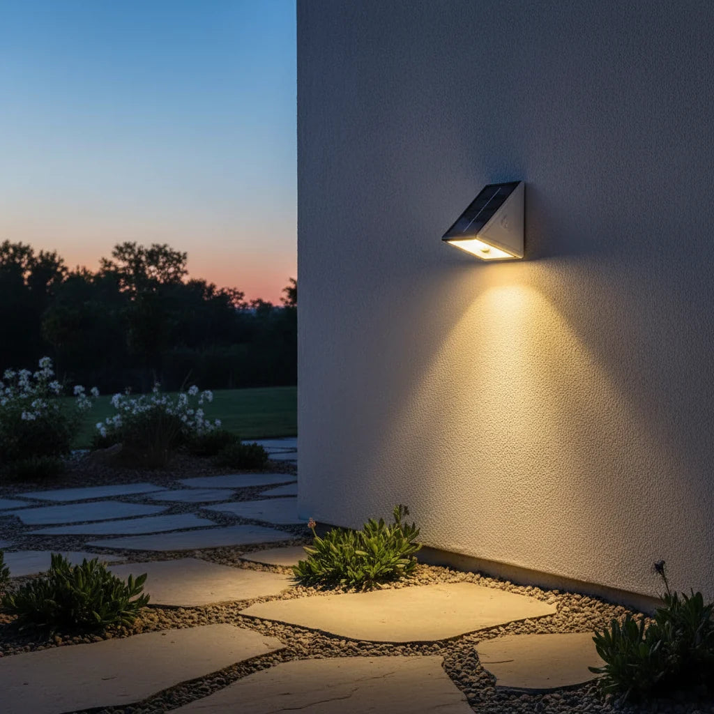 Outdoor Solar Step Lights Warm White RGB IP67 Waterproof Pathway Patio Yard