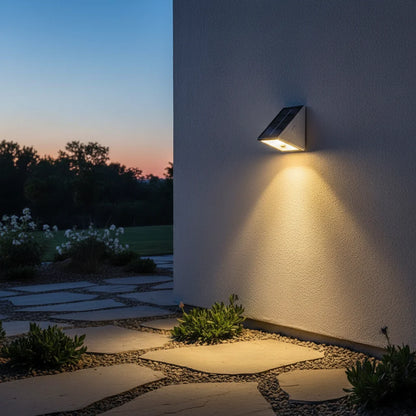 Outdoor Solar Step Lights Warm White RGB IP67 Waterproof Pathway Patio Yard