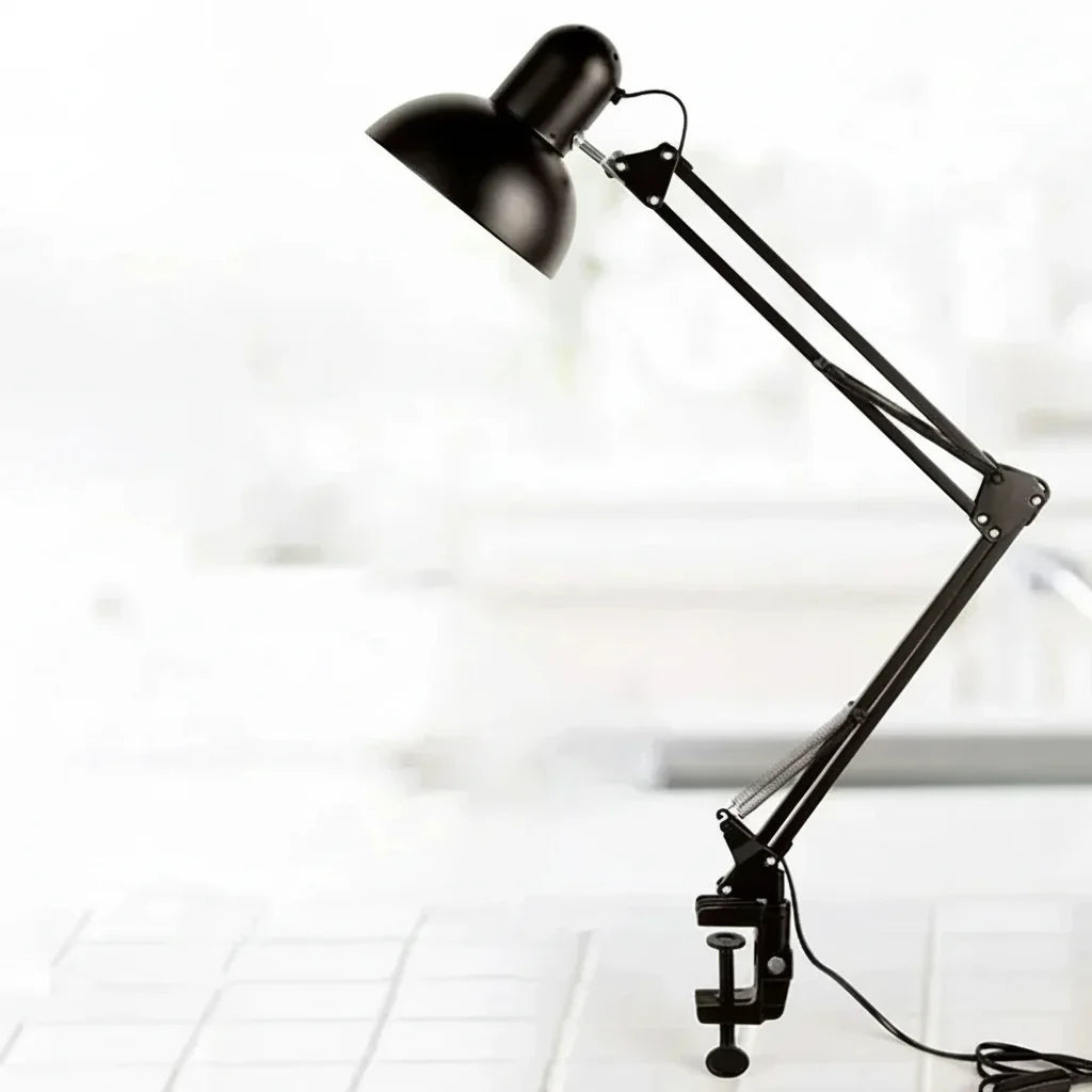 Flexible LED Desk Lamp Adjustable Metal Reading Light for Home Office Study Table