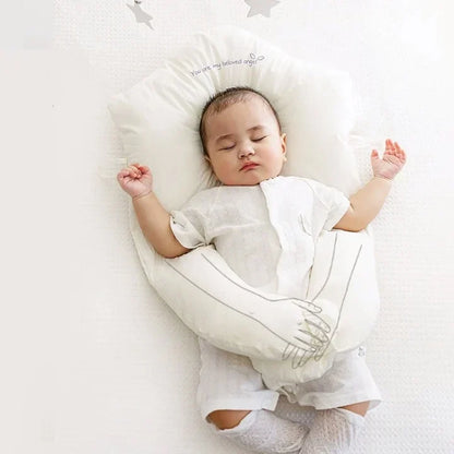 Baby Anti Flat Head Pillow Organic Cotton Infant Sleeping Support Cushion
